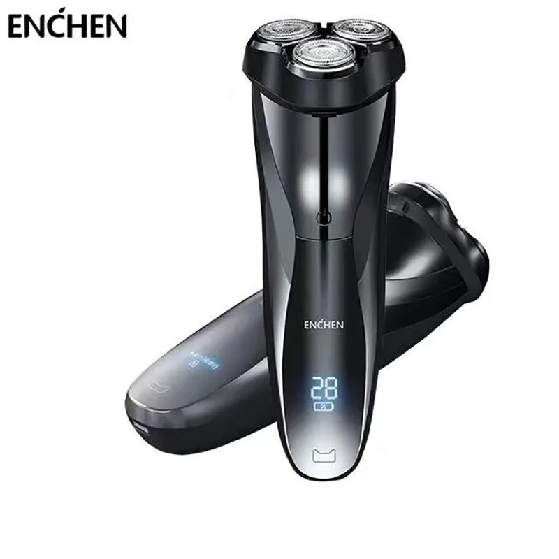 

Бритва ENCHEN Blackstone 3D электробритва Мужская водонепроницаемая IPX7 для влажного и сухого бритья с ЖК-дисплеем
