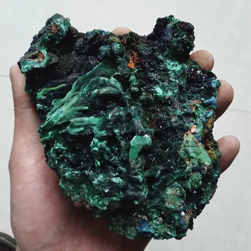 Высококачественный натуральный камень azurite и малахит симбиотические минералы