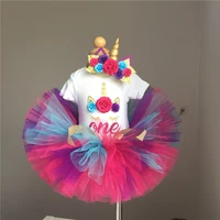 my princess unicorn dress for girls 1 year girl baby birthday dress cake smash outfits dress unicorn newborn baby girl clothes