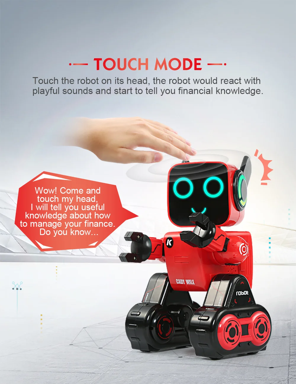 JJRC R4 Cady Wile Smart Rc робот Robo интерактивные игрушки интеллектуальные Роботы на
