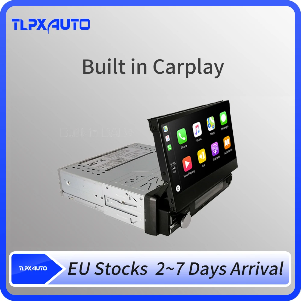 Один дин 7 &quotмультимедиа плеер с CarPlay и Android Авто DAB для Nissan Skoda Fabia Praktic Защитные
