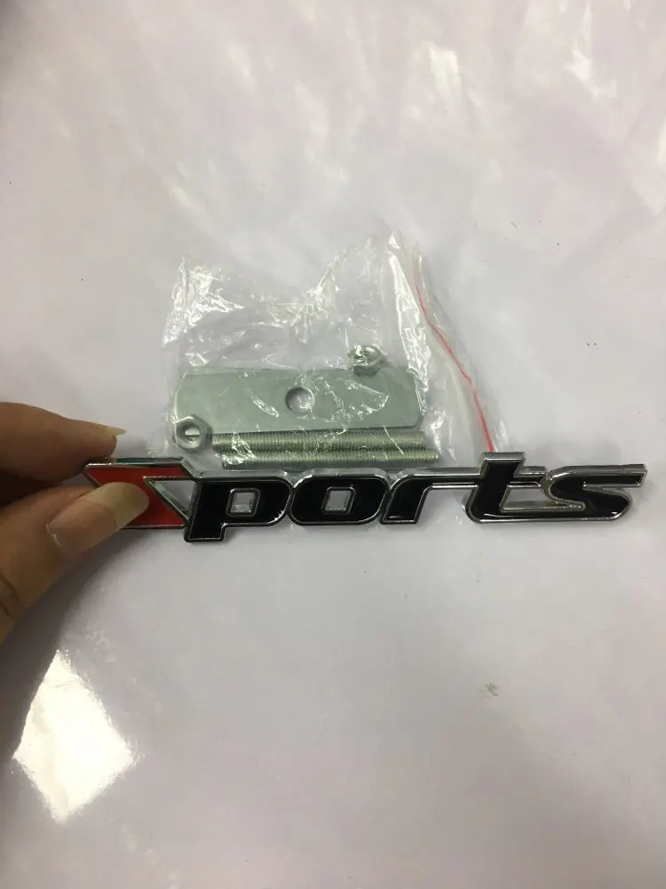

1Pcs 3D Sport Chrome Emblem Metal Decals Sticker Badge Car Racing Front Door Side Logo Tail Trunk Sticker Car Styling wholesale