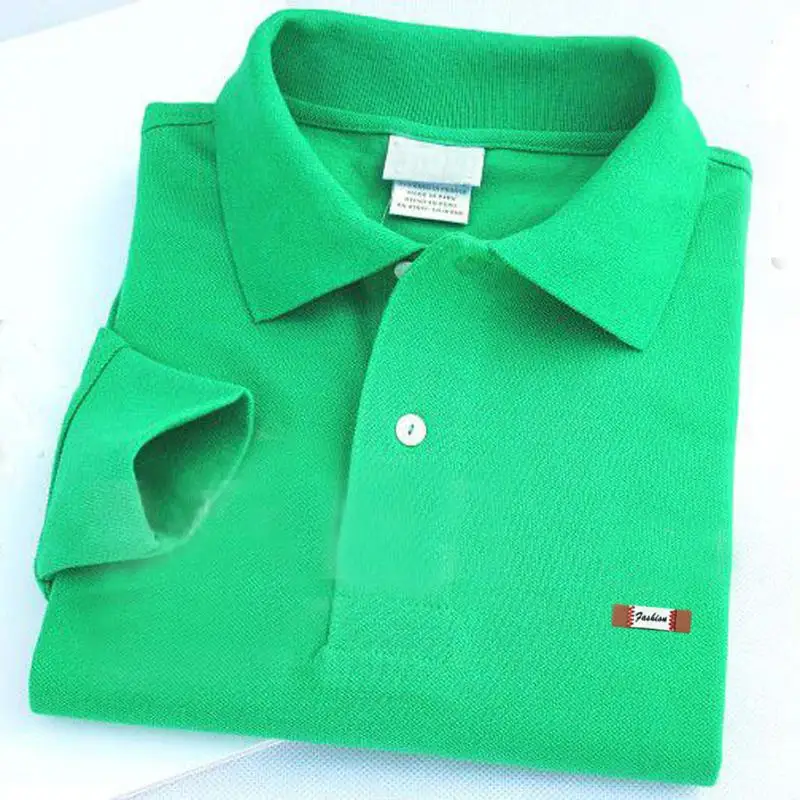 100% хлопок Высокое качество Весна и осень новые мужские рубашки поло с длинным