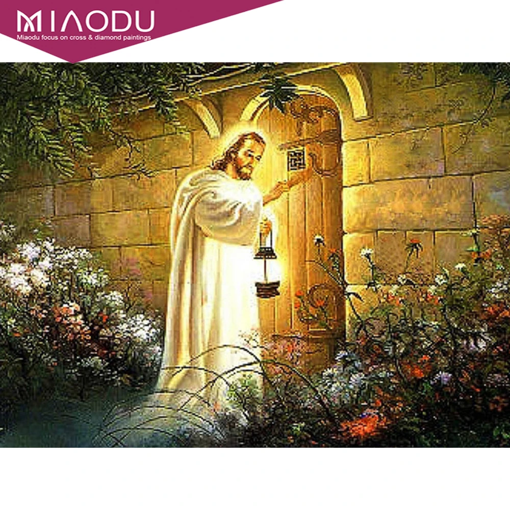 

Dbqp 5D Full Square Diamond Painting Jesus Craft Kit Diamond Embroidery Religion Mosaic Door Art Rhinestone Home Decoration