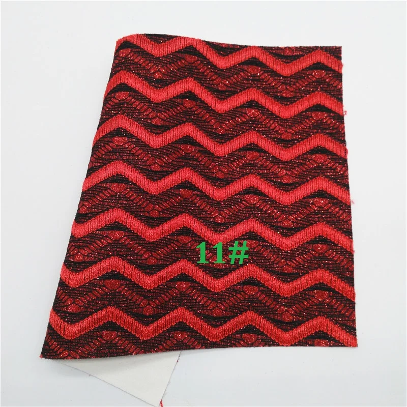 11 Glitterwishcome 21X29 см A4 размер винил для бантов блестящая ткань, флокирование стрелка волна кожа ткань листы для бантов, GM523A - Цвет: 11