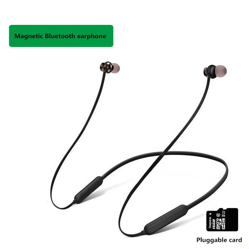 LDYZS, новинка, Bluetooth 5,0, наушники с креплением на шею, стерео, с подвеской на шею, магнитная, беспроводная, Спортивная, с длительным временем ожидания, съемная, TF карта, гарнитура