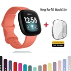 Силиконовый ремешок для fitbit versa 3 с ТПУ, Сменный Чехол для защиты всего экрана браслета Fitbit Sense Correa