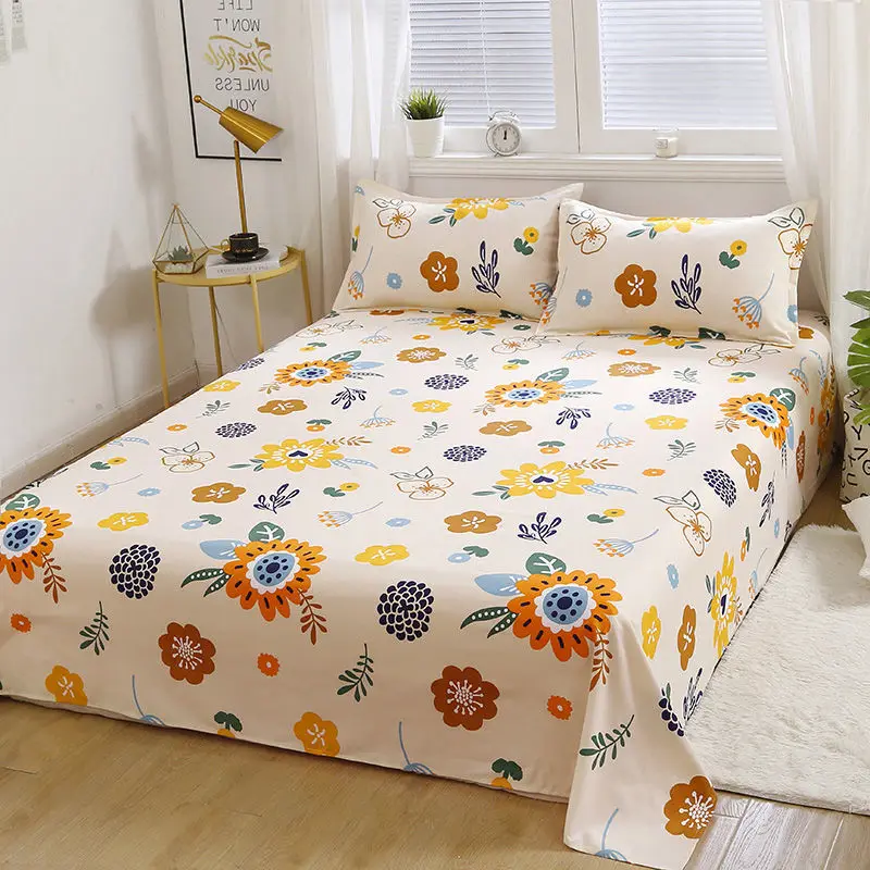 Summer bed sheet thick double bed single student dormitory single bed sheet 1.8m