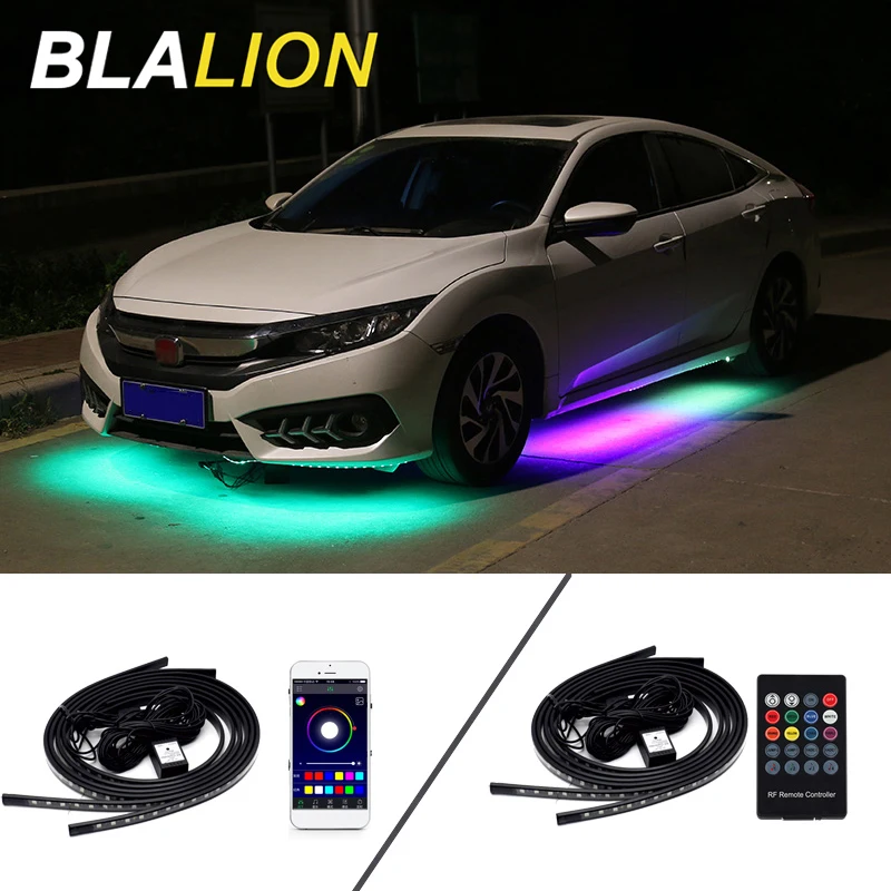 Автомобильная подсветка гибкая лента дистанционное управление/приложение