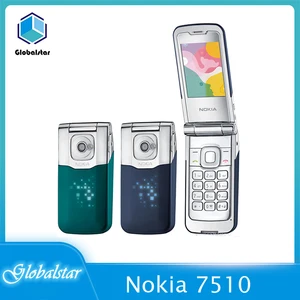 nokia 7510 refurbished original 7510a single screen supernova mobile phone refurbished flip unlocked cellphones free global shipping