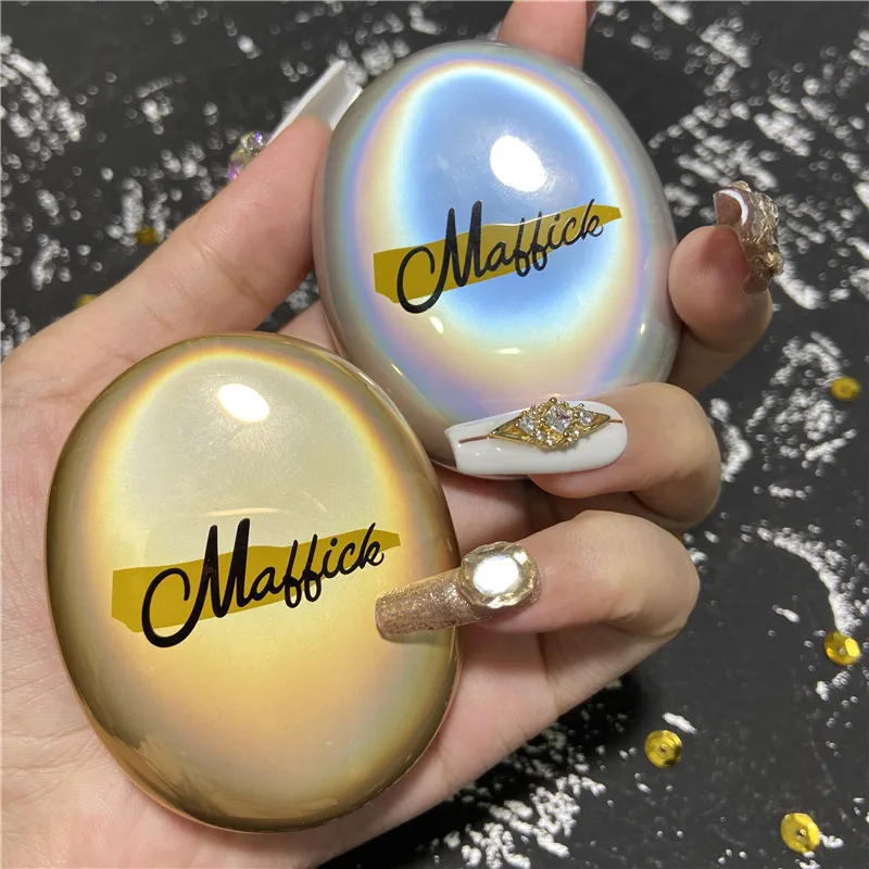 Блестящая пудра Maffick яркий градиент нежный жемчужный блеск ослепительно-розовый