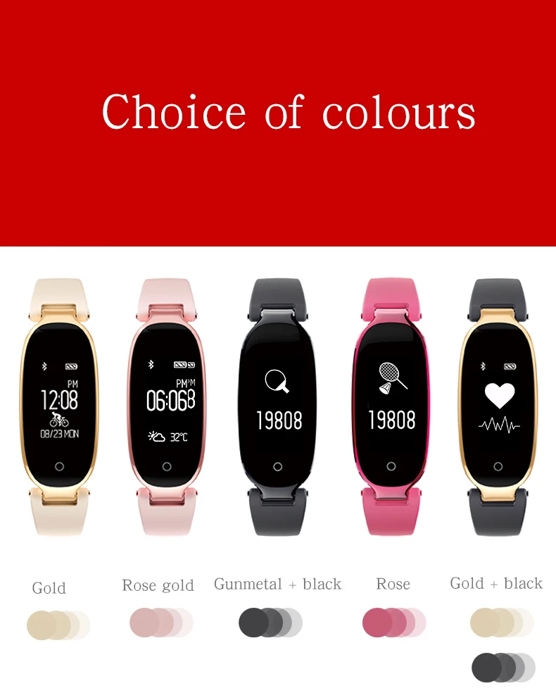 Умные часы S3 с цветным экраном водонепроницаемые женские Смарт пульсометром