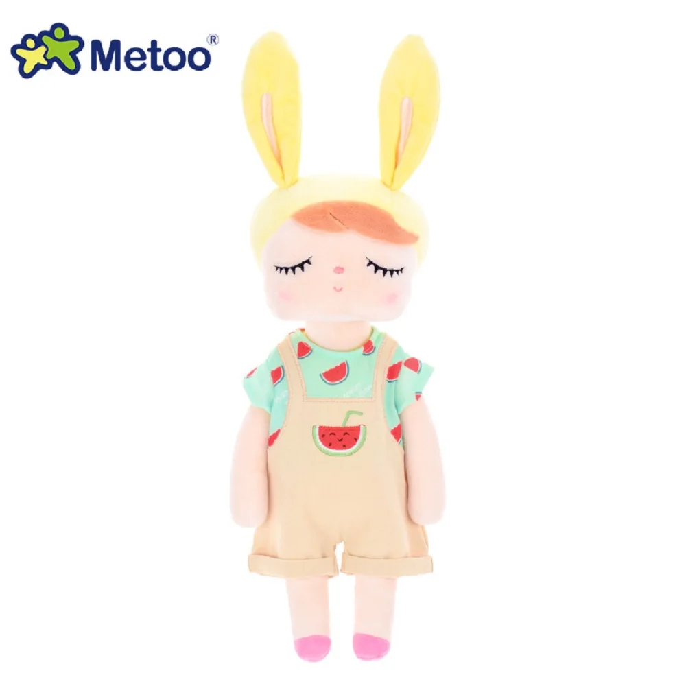Кукла Metoo 34 см плюшевый милый набитый Brinquedos детские игрушки для девочек подарок на день рождения Рождество 13 дюймов Angela кролик девочка - Цвет: Шоколад