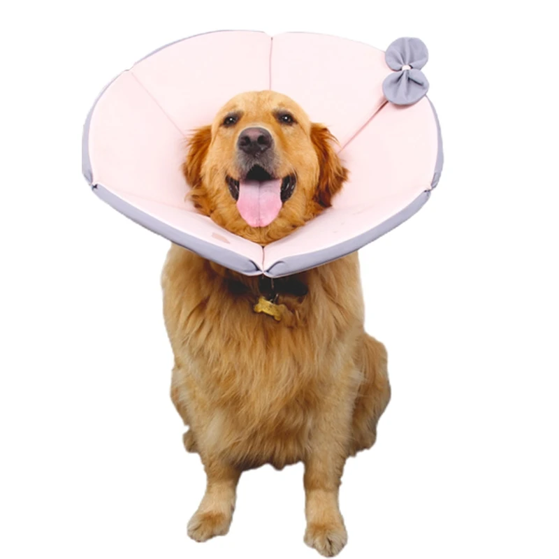 

Adjustable Protective Collar Sor Cats And Dogs Comfy Cone Soft Pet Recovery Collar