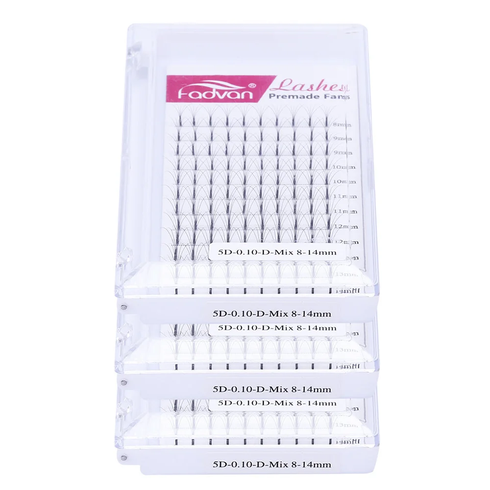 2 чехла/партия предварительно сделанные объемные вееры для наращивания ресниц 0