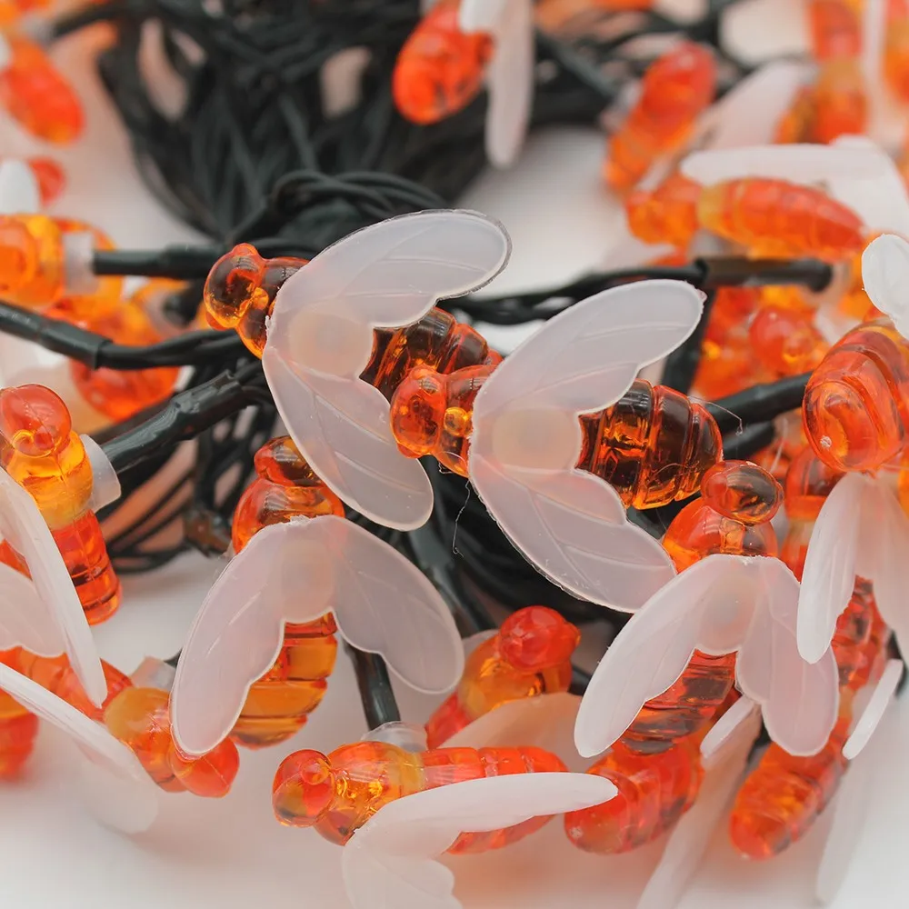 Пластиковые светодиодные гирлянды на солнечной батарее праздничное и Свадебное