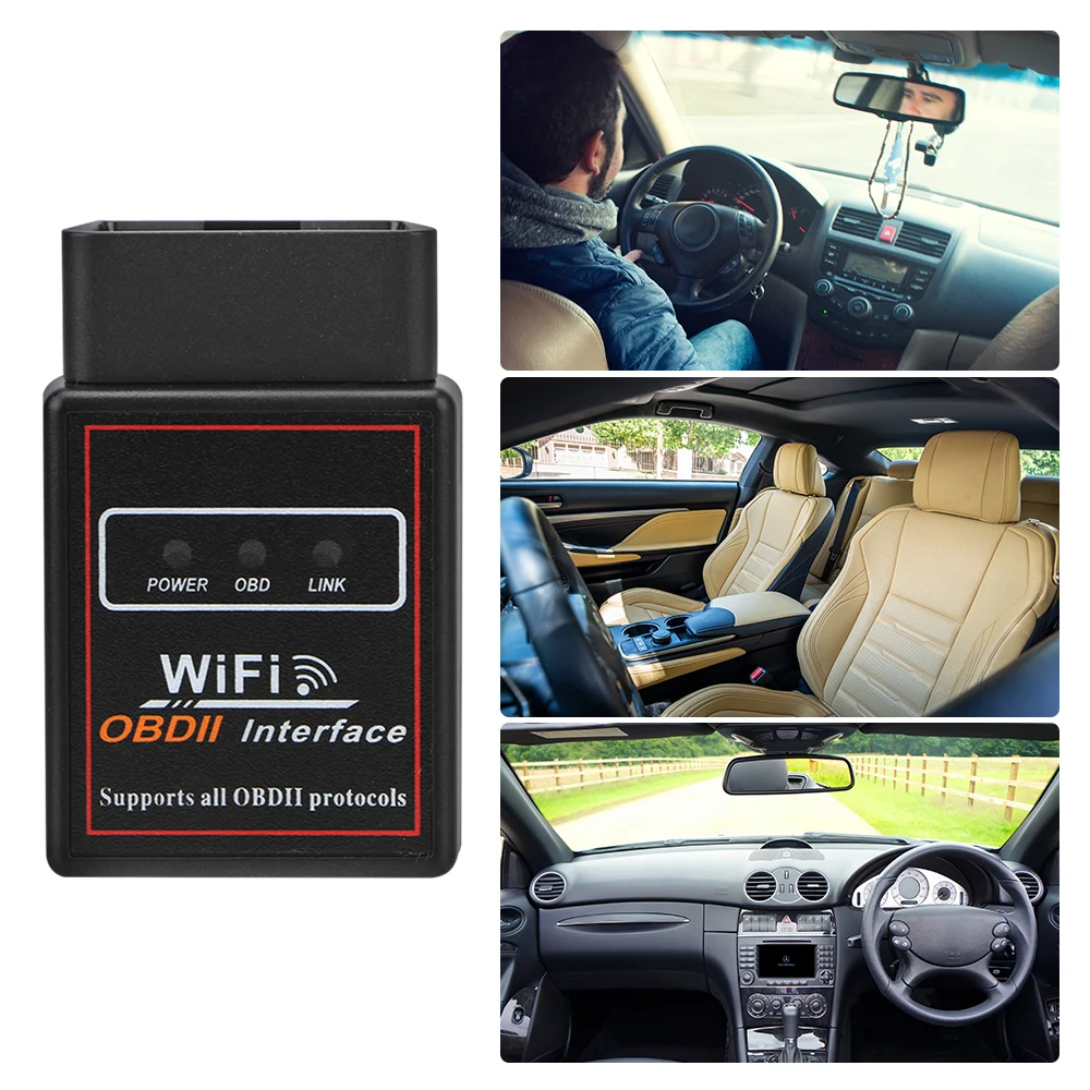 WIFI ELM327 OBDII Auto Diagnostic Tool Car Scanner Tool OBD2 Car Diagnostic Tool Scanner ELM 327 V2.1 OBD2 Code Reader