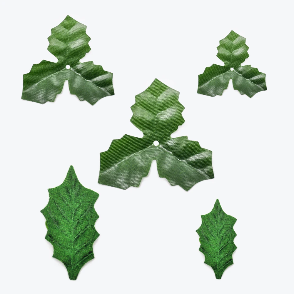 

100Pcs Fake roses flowers leaves cheap silk green leaf Christmas wedding home decoration Artificial plants diy gifts candy box