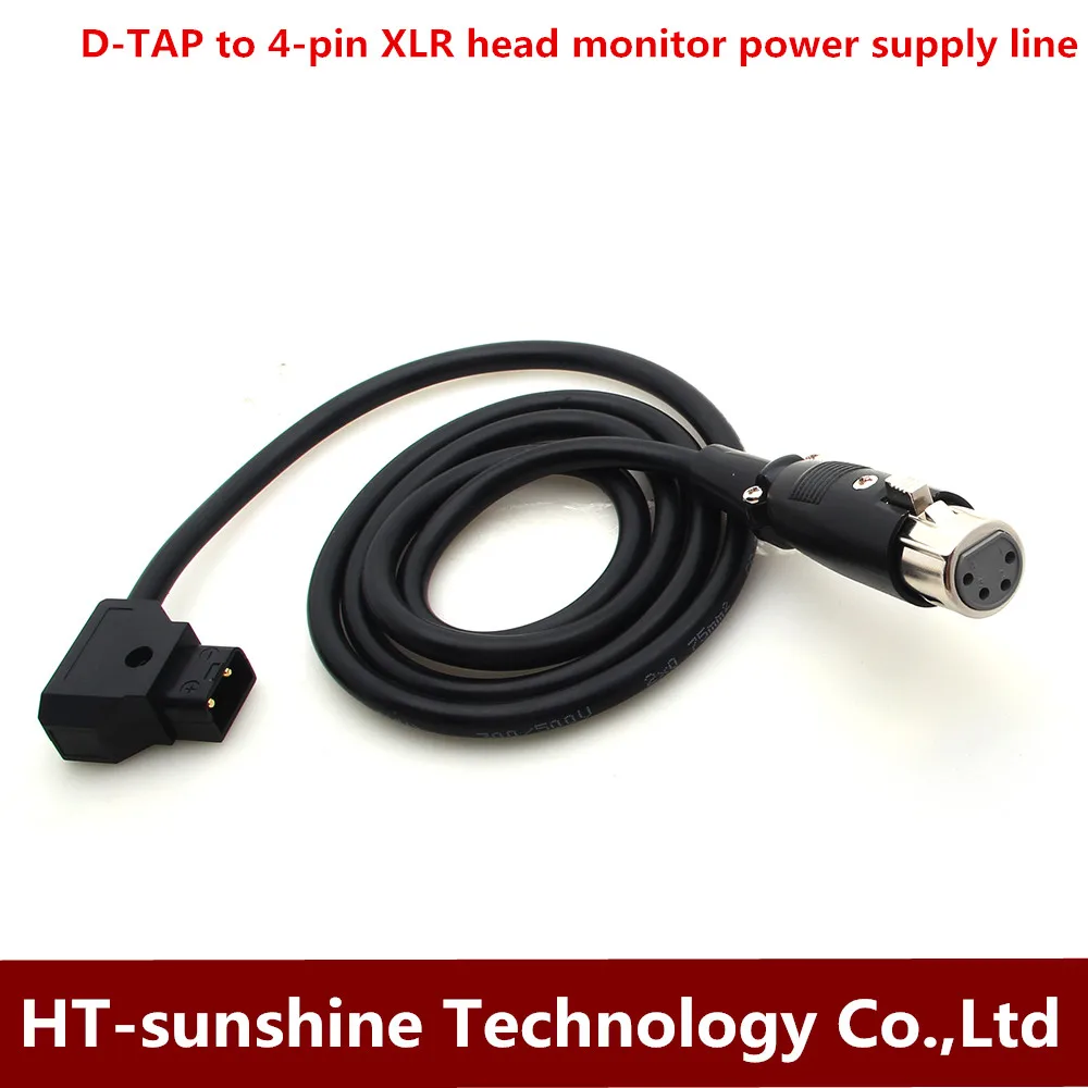 

D-TAP to 4-pin XLR head monitor power supply line B-type port four-pin 4XLR XLR female 3M 1pcs free shipping