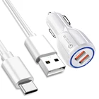 3.1A автомобильное зарядное устройство для мобильных телефонов через USB быстрое зарядное устройство для Xiaomi Samsung Huawei OPPO OnePlus QC 3,0 кабель с разъемом типа C USB C для автомобильного зарядного устройства USB кабель