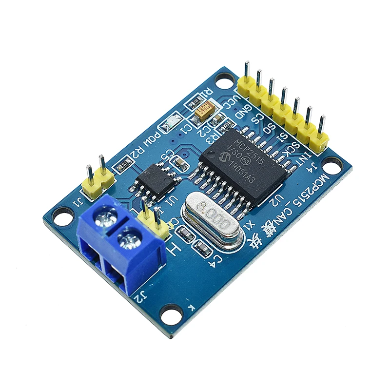 WAVGAT MCP2515 CAN шина Модуль платы TJA1050 приемник SPI для 51 MCU контроллер рычага