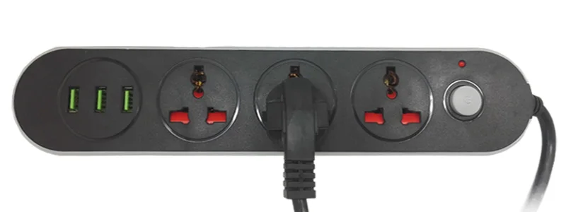 Силовая Лента USB Smart Удлинитель электрический шнур розетка Универсальная Розетка с европейской вилкой Защита от перенапряжения