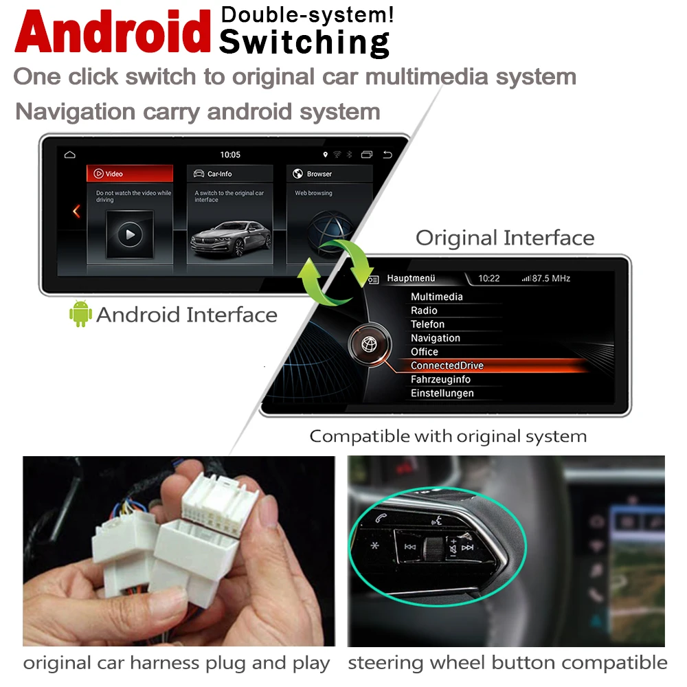 Автомагнитола с GPS навигацией для BMW X5 F15 2018 2019 EVO Android мультимедийный плеер HD экран