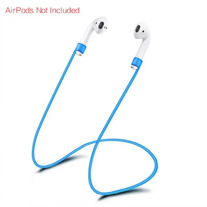 

55-70CM Colorful Earphone Anti Lost Strap For Airpods Silicone String Rope Bluetooth-compatible Earphones Silicone Cable Cord