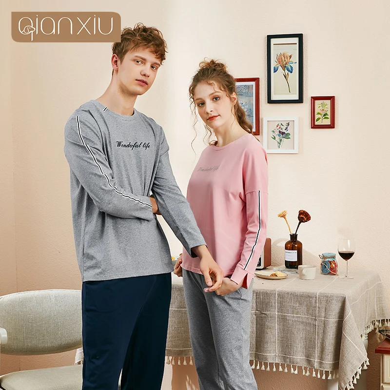 Зимние женские и мужские однотонные хлопковые брюки с круглым воротником