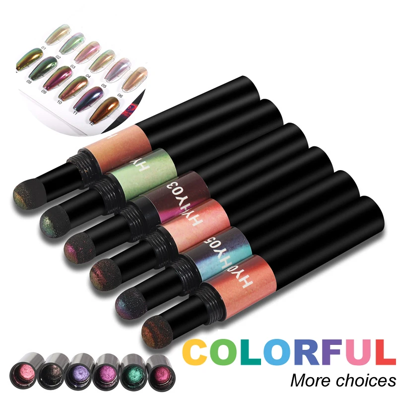 

Phantom Series Magic Powder Newest Nail Art Manicure Mirror Metal Powder High Quality Air Cushion Magic Powder Nail Pen