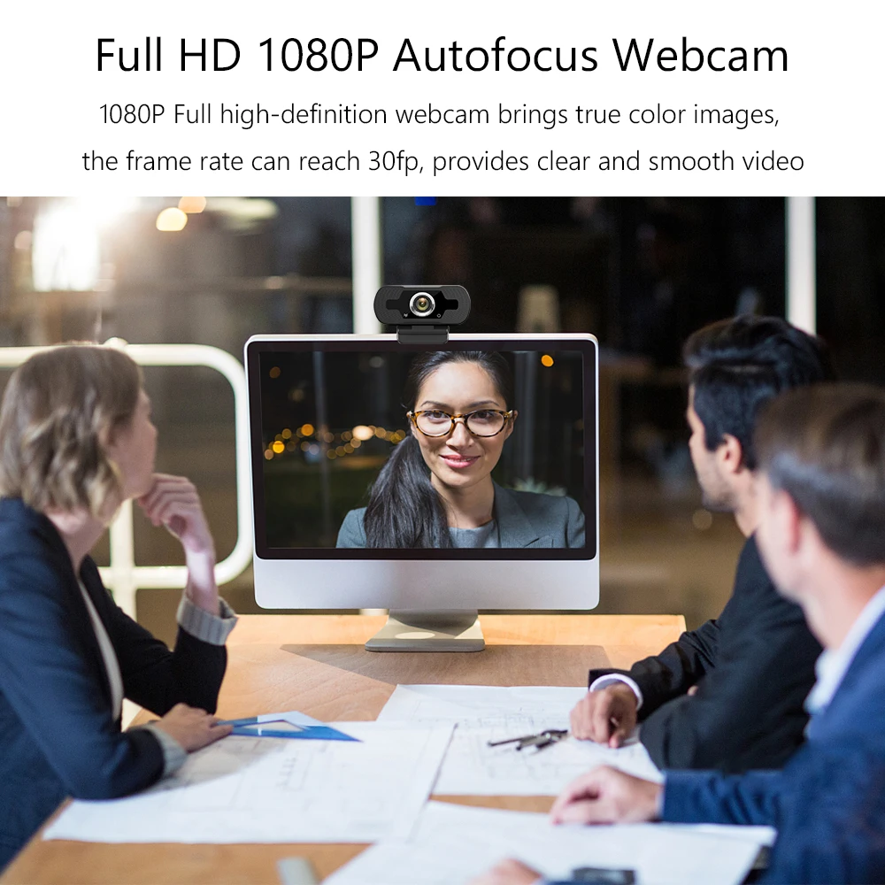 Веб камера HD 1080P с USB Компьютерная микрофоном для ноутбука ПК игр видеозвонков