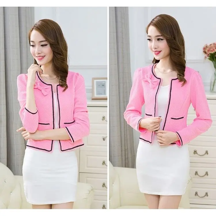

Women Fashion Office Wear Double Breasted Blazer Coat Vintage Long Sleeve Street Female Outerwear Chic Tops Elegant OL Lady