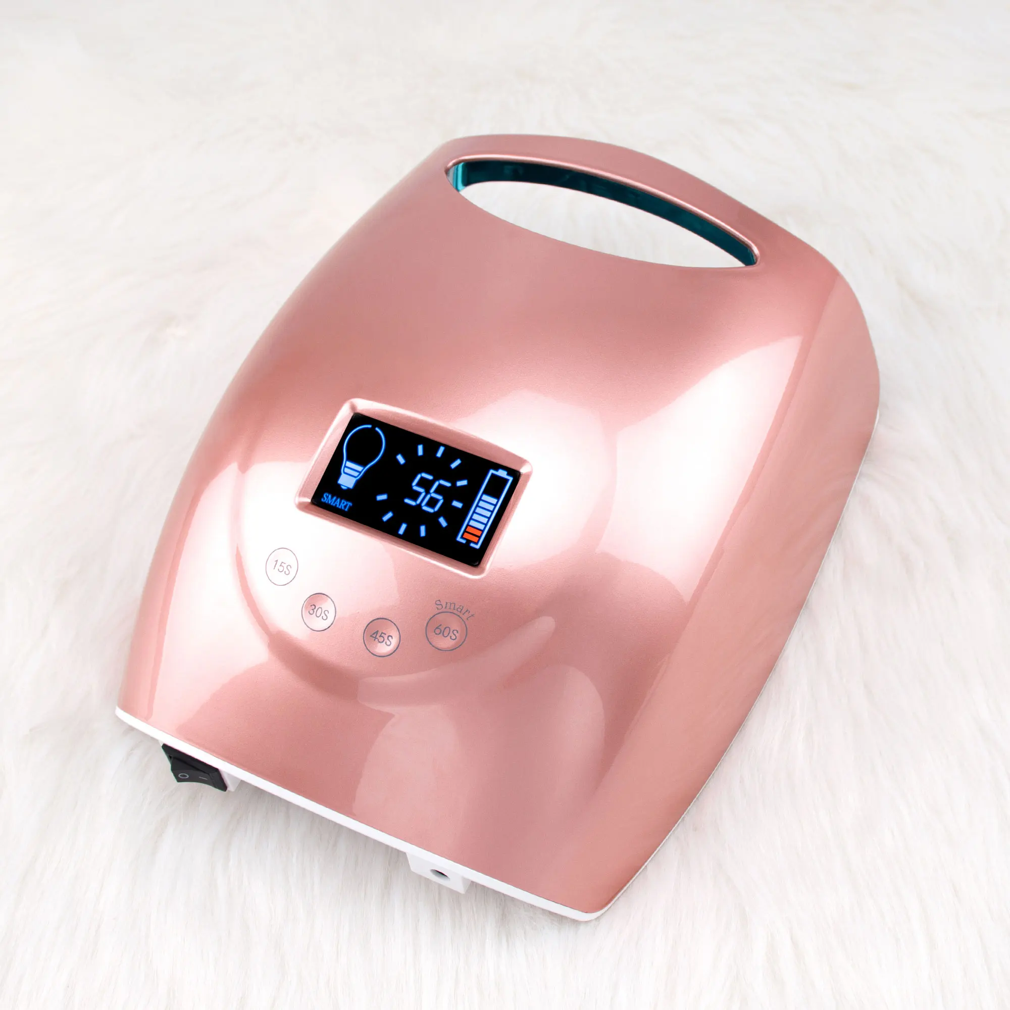 Coffee 48W UV Nail Lamp LED Lamp for Manicure Wireless Battery Rechargeable Nail Dryer For Curing All Gel Polish Lamp Cordless enlarge
