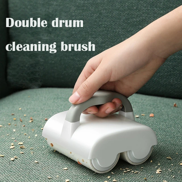 

Double Roller Stick Hair Remover Cloth Dry Cleaning Brush Double-sides Sweater Sticky Wool Device Clothing Dust Brush For Pet