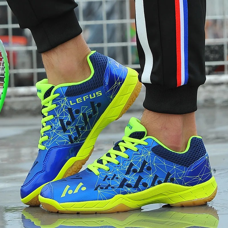 New Fashion Green Non-slip Mens Tennis Shoes Unisex Professional Breathable Sneakers Men Outdoor Court Sport Shoes Tenis Hombre