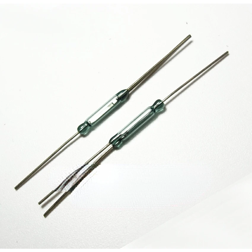 

10Pcs Normally Closed All the Way, Normally Open All the Way, Magnetic Control Switch 3 Feet Reed Pipe Glass 2.54*14MM2x14