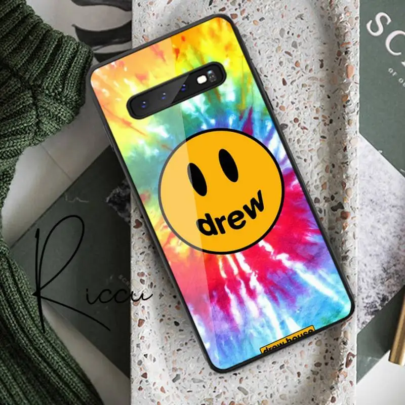 

Luxury brand Justin Bieber drew house Phone Case Tempered Glass For Samsung S20 Plus S7 S8 S9 S10E Plus Note 8 9 10 Plus A7 2018