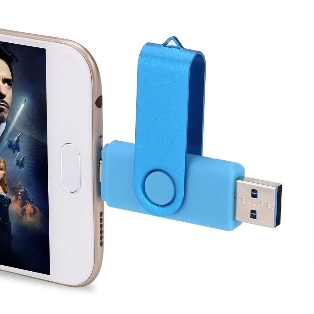 Флеш-накопитель SHANDIAN USB 3 0 OTG 4 ГБ 8 16 32 64 флешка для смартфонов Android металлическая