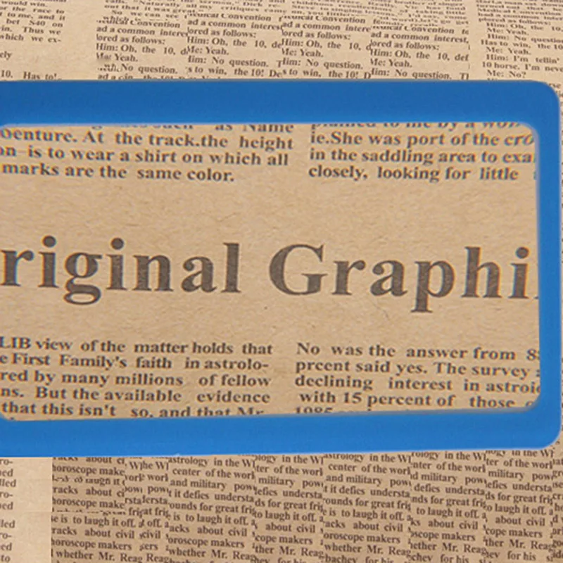 1 шт. портативная увеличительная Лупа с 3х увеличением полная страница для чтения