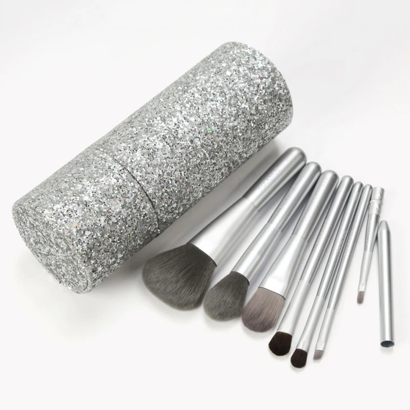 Набор кистей для макияжа MKXJ набор с футляром хранения пудры кисти основы ресниц