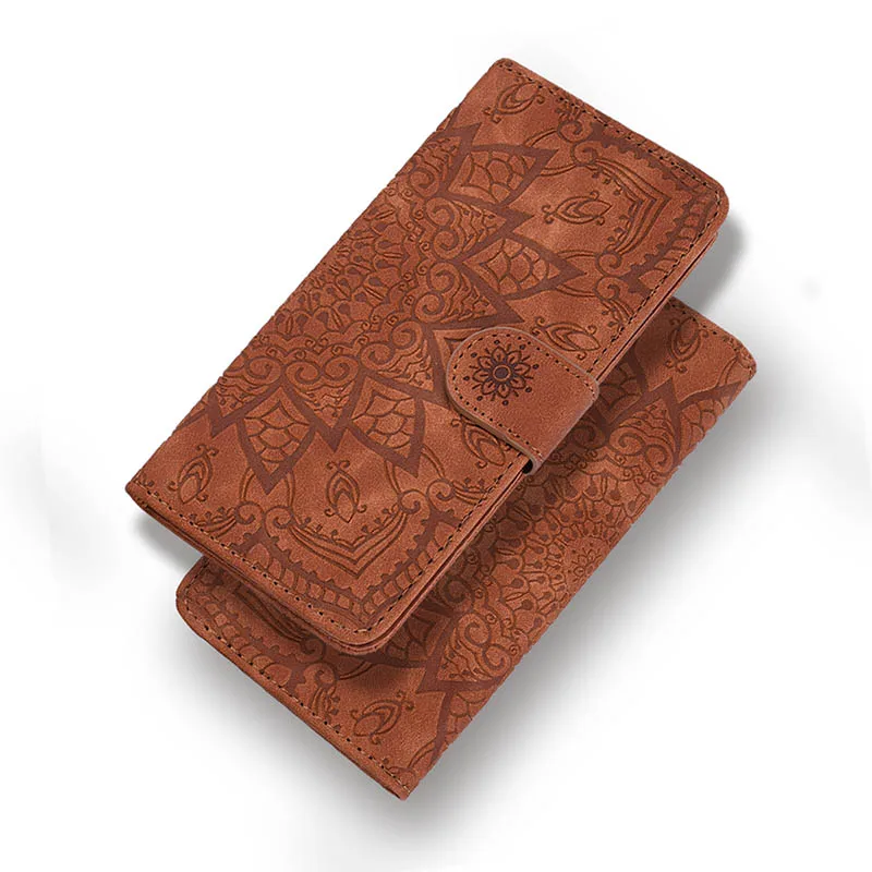 Brown Datura PU кожаный чехол для Xiaomi mi 8 Lite классические чехлы для телефонов Xiaomi mi 9 Красный mi 4X Note 5 Pro Note 4 Чехол Fundas A2 Lite - Цвет: Brown