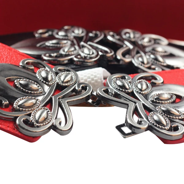 

2Pcs Fashion Ladies Retro Totem Elastic Wide Belt Elastic Elastic Belt Matching Dress Versatile Waist Decoration