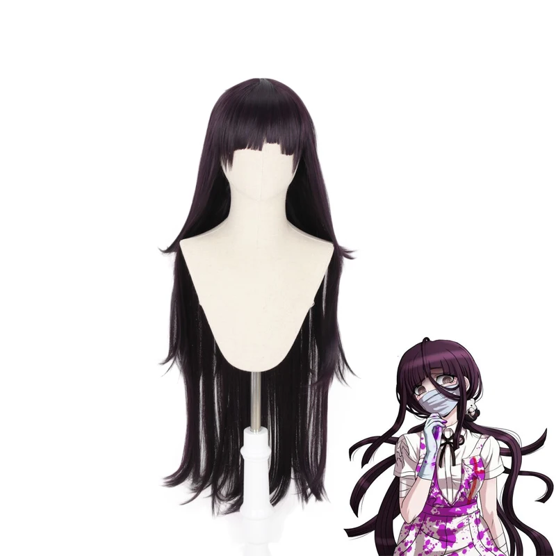 

Dangan Ronpa Tsumiki Mikan Long Wig Cosplay Costume Danganronpa Women Heat Resistant Synthetic Hair Halloween Party Wigs