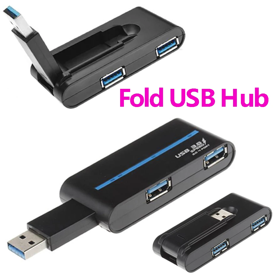 Складной и вращающийся концентратор USB3.0 на 180 градусов USB 3 0 складной с 4