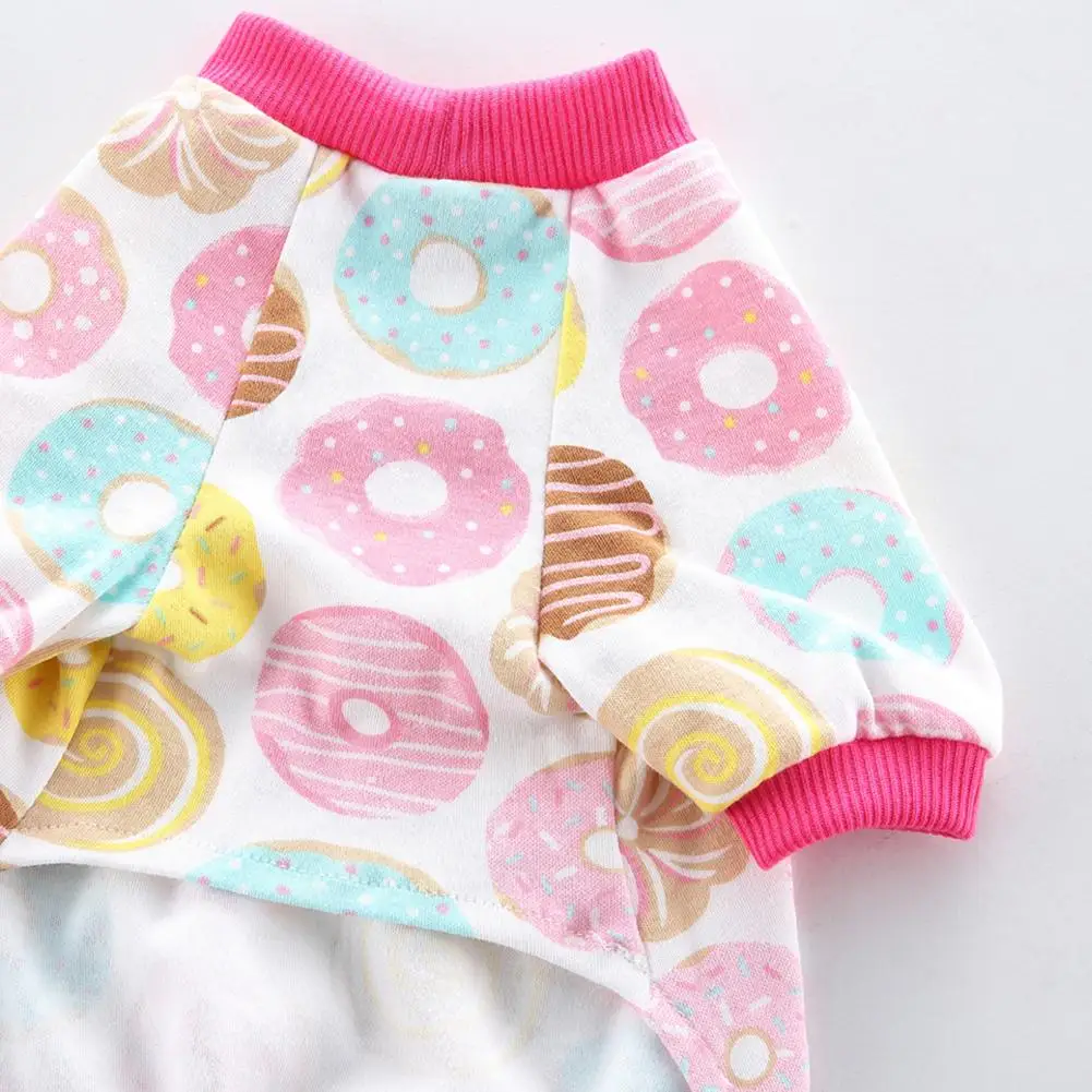 Одежда для домашних питомцев Fitwarm Sweetie пончики Пижама собаки мягкие хлопковые