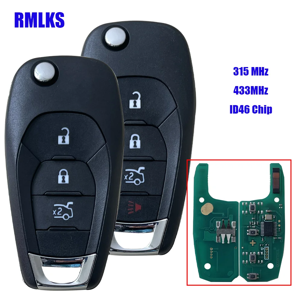 Дистанционный ключ fob 315 МГц/433 МГц ID46 PCF7941 чип для нового Chevrolet Cruze 2014 2015 2016 2017 -