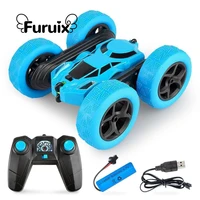 remote control stunt car rechargeable rc car360 degree rotating double sided flip remote control car off road vehicle