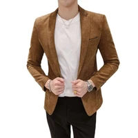 fashion england style autumn winter thick mens velvet suit jacket male high quality 2020 new plus size blazers coat