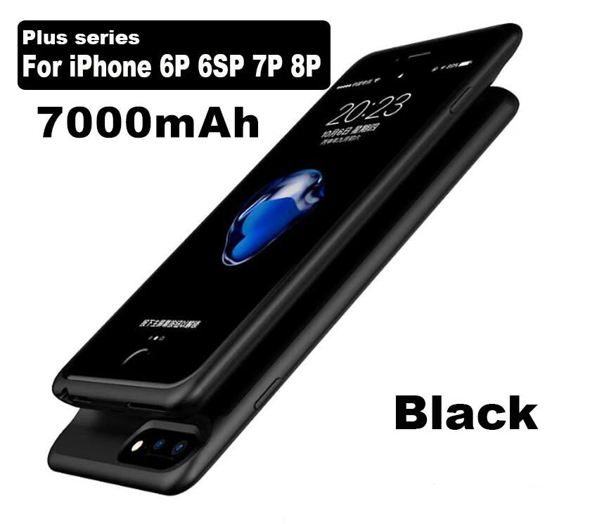Батарея чехол 5000/7000 мАч для iphone 6 6s 7 8 Мощность банк заряда чехол для iphone 6 плюс 6s 7 8 плюс Батарея чехол Зарядное устройство - Цвет: For 6 plus 6SP 7P 8P