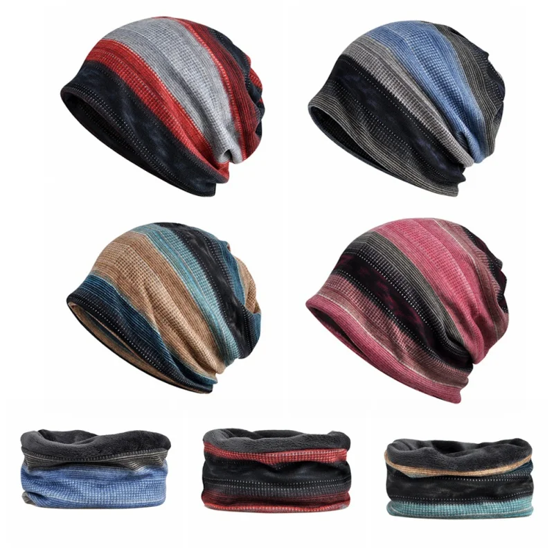 

Beanies Caps Scarf Cotton Casual Style Sunshade Breathable Stretch Sun Hats OutdoorSportswear Accessory